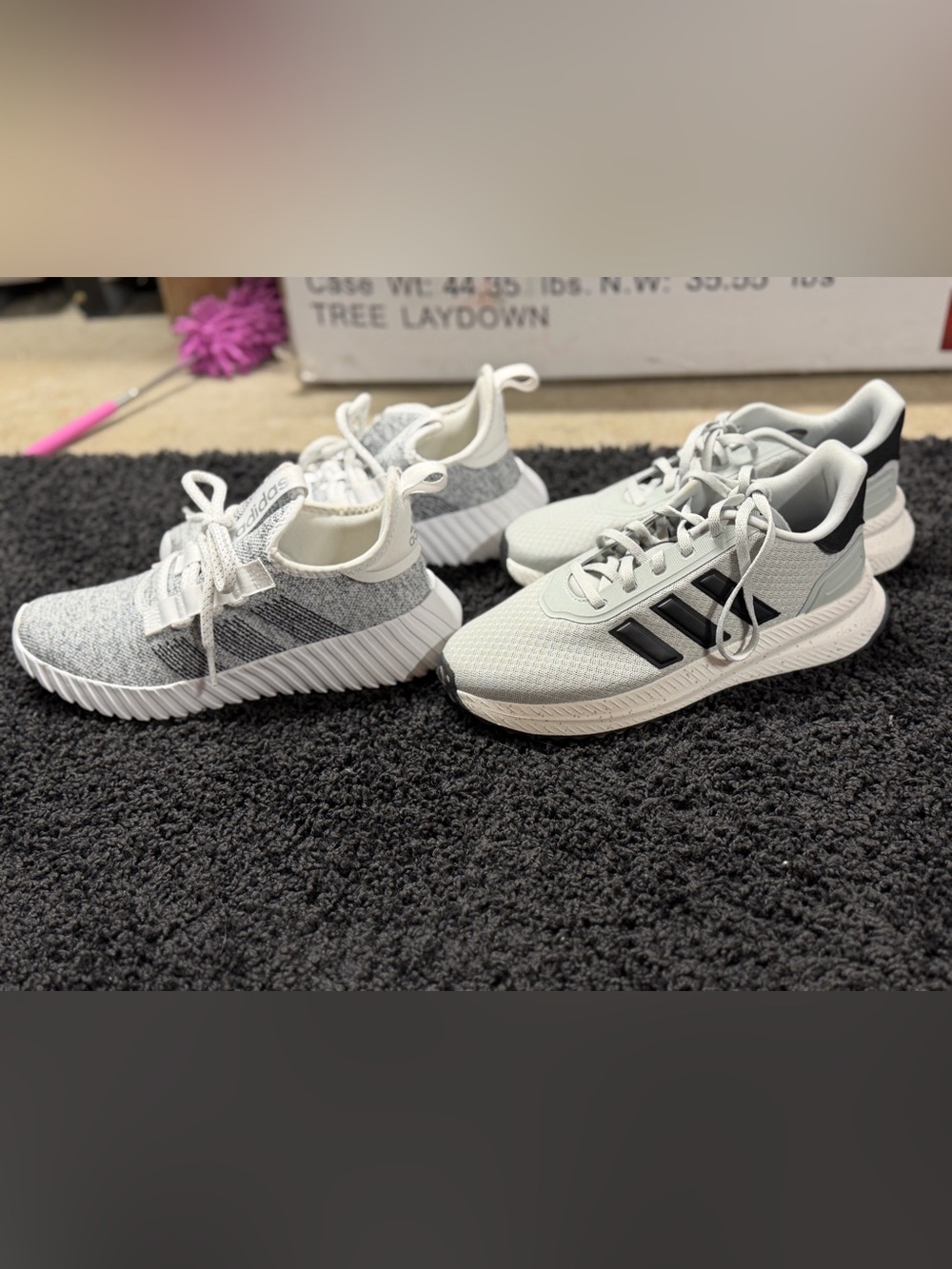 adidas Women’s White & Gray Casual Sneakers Duo